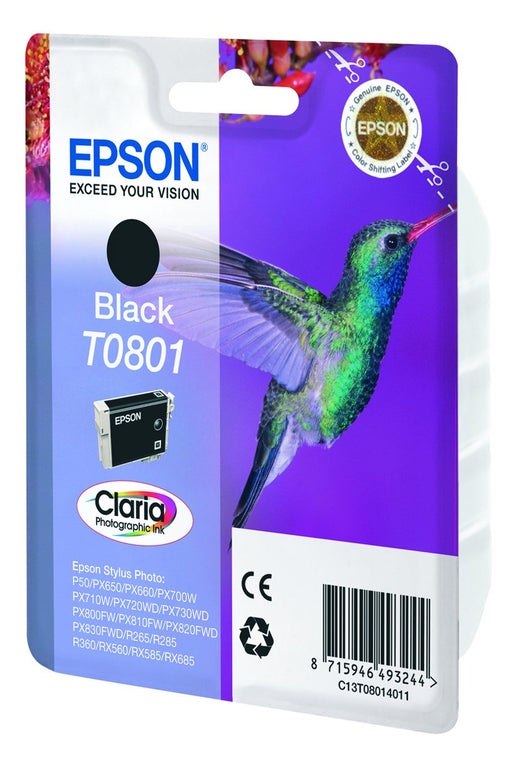 EAN 5711045580796 - Epson Hummingbird T0801 cartucho de tinta 1 pieza(s) Original imagen 2