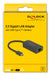 EAN 4043619660469 - DeLOCK 66046 base para portátil y replicador de puertos Alámbrico USB 3.2 Gen 1 (3.1 Gen 1) Type-C Negro imagen 2