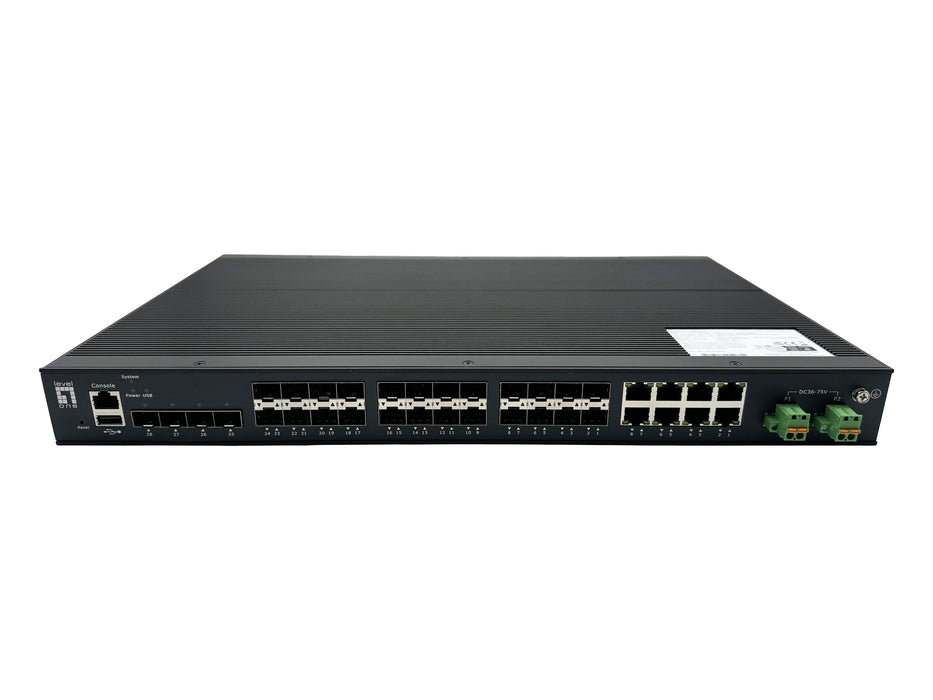 EAN 4015867238608 - LevelOne IGU-2872 switch Gestionado L2+ Negro imagen 1