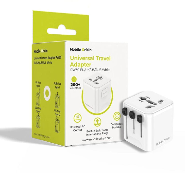 EAN 8594215996453 - Mobile Origin MO-UTRA-PW30-WHT adaptador de enchufe eléctrico Universal Blanco imagen 2
