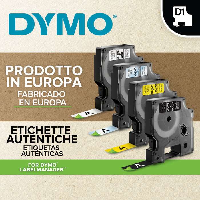 EAN 5411313450102 - DYMO D1 Standard - Black on Transparent - 12mm cinta para impresora de etiquetas Negro sobre transparente imagen 8