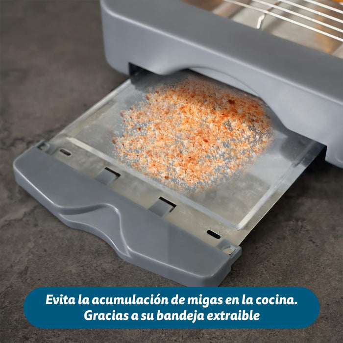 EAN 8426156013138 - Grunkel TSP-G2 tostadora 6 4 rebanada(s) 600 W Gris, Acero inoxidable imagen 6