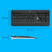 EAN 5099206077461 - Logitech 920-008685 teclado Ratón incluido Universal RF inalámbrico QWERTY Internacional de EE.UU. Negro imagen 11