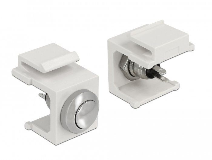 EAN 4043619864010 - DeLOCK 86401 conector Keystone Acero inoxidable, Blanco imagen 1