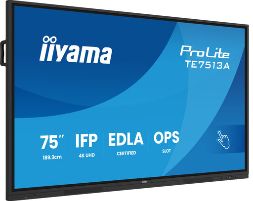 EAN 4948570124817 - iiyama TE7513A-B1AG pantalla de señalización Panel plano interactivo 190,5 cm (75") Wifi 500 cd / m² 4K U imagen 1