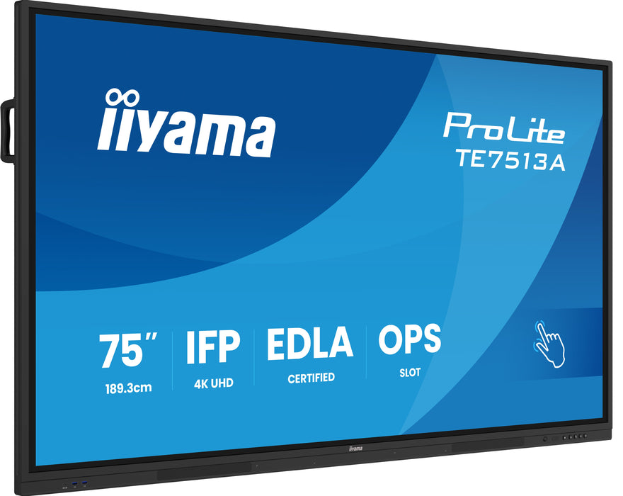 EAN 4948570125746 - iiyama TE7513A-B2AG pantalla de señalización Panel plano interactivo 190,5 cm (75") Wifi 500 cd / m² 4K U imagen 1