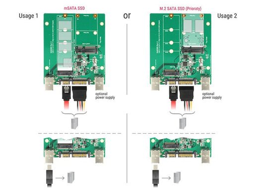 EAN 4043619627325 - DeLOCK 62732 tarjeta y adaptador de interfaz Interno M.2, mSATA imagen 2