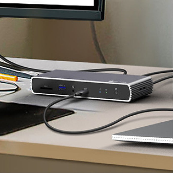 EAN 4250078173908 - ICY BOX IB-DK4012-CPD Alámbrico USB 3.2 Gen 1 (3.1 Gen 1) Type-C Antracita, Negro imagen 5