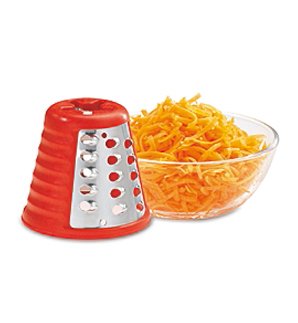 EAN 3045380010826 - Moulinex DJ756G cortador de verduras en espiral o rallador eléctrico Rojo, Blanco imagen 4