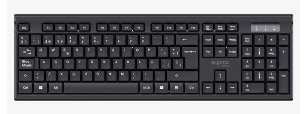 EAN 8435099535270 - Approx APPMX410 teclado Ratón incluido Hogar RF inalámbrico QWERTY Español Negro imagen 3