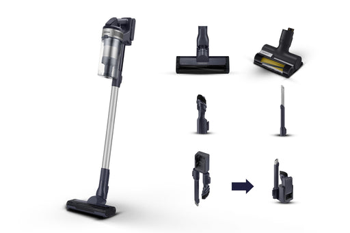 EAN 8806095112220 - Samsung VS15A60AGR5 Aspiradora escoba Batería Secar Sin bolsa 0,8 L 410 W Negro, Plata imagen 1