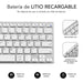 EAN 8436586740078 - SUBBLIM SUB-KB-3ADC200 teclado Universal QWERTY Español Plata, Blanco imagen 4