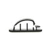 EAN 4043718212385 - InLine 59970 presilla Soporte para cables Negro 10 pieza(s) imagen 1