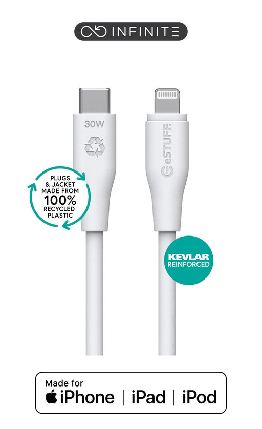 EAN 5715063032251 - eSTUFF ES602370 cable de conector Lightning 3 m Blanco imagen 1