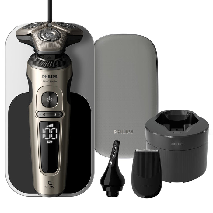 EAN 8720689004350 - Philips SP9883/36 afeitadora Máquina de afeitar de rotación Recortadora Gris imagen 2