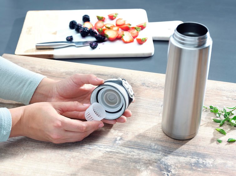 EAN 4006501032720 - Leifheit 03272 taza de viaje 600 ml Plata Acero inoxidable imagen 4