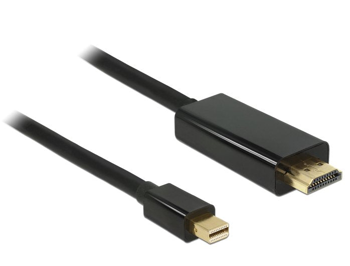 EAN 4043619836987 - DeLOCK 83698 adaptador de cable de vídeo 1 m Mini DisplayPort HDMI Negro imagen 2