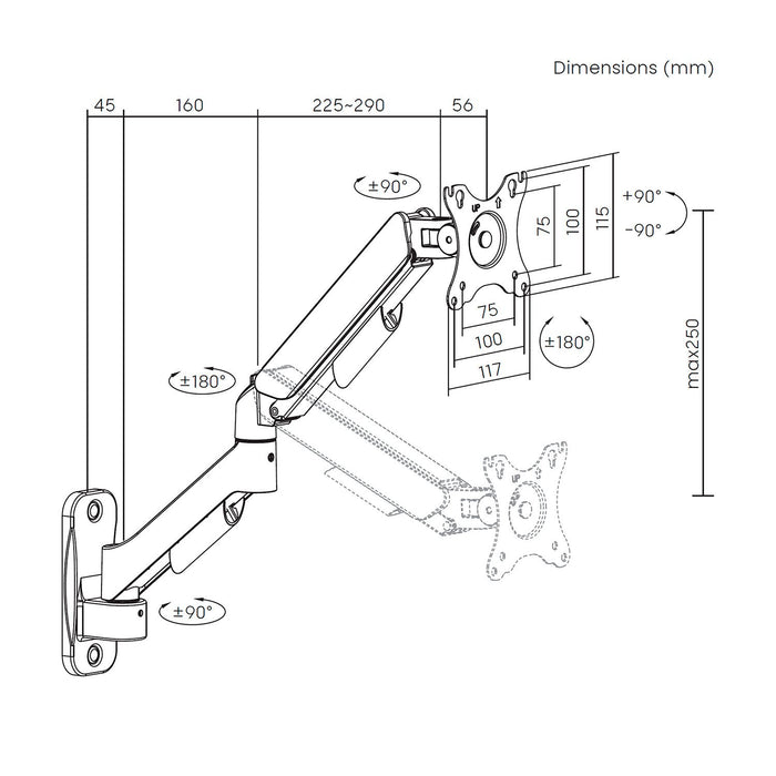 EAN 8435739905265 - AISENS WT32TSR-477 soporte para TV 81,3 cm (32") imagen 7