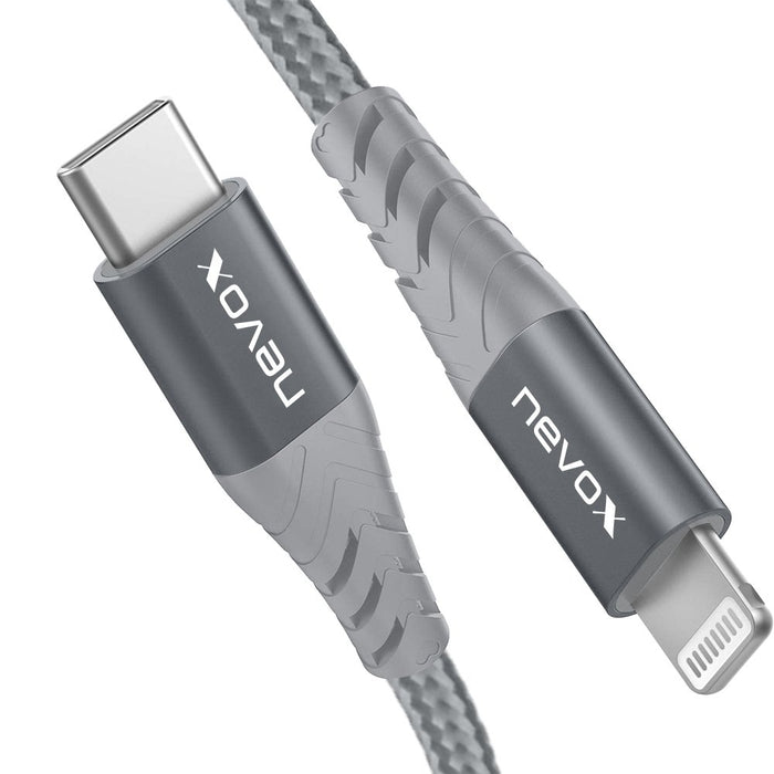 EAN 4250686408843 - nevox 1884 cable de conector Lightning 0,5 m Gris, Plata imagen 3