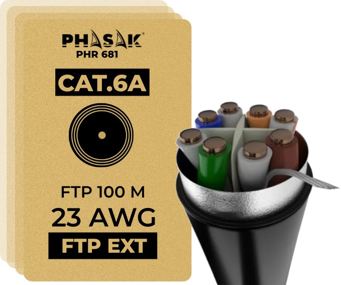 EAN 0745604518475 - Phasak PHR 681 cable de red Negro Cat6a F/FTP (FFTP) imagen 3