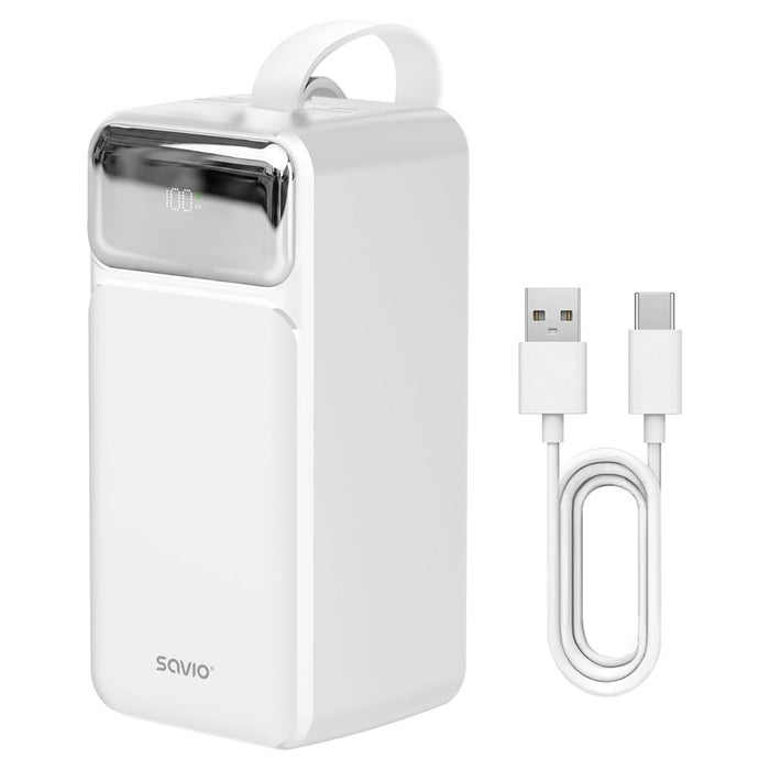 EAN 5907264119873 - Savio BA-15 batería externa Polímero de litio 50000 mAh Blanco imagen 7