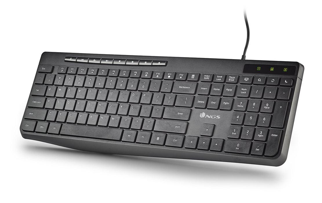 EAN 8435430625707 - NGS SPECTRA (QUERTY, ES) teclado Hogar / Oficina USB QWERTY Español Negro imagen 2