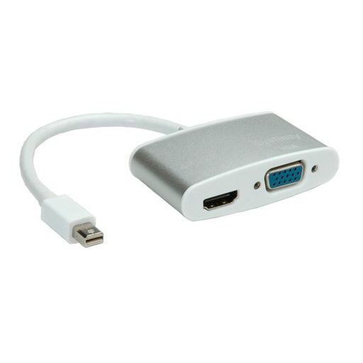 EAN 7611990132263 - ROLINE 12.03.3161 adaptador de cable de vídeo 0,1 m Mini DisplayPort HDMI + VGA (D-Sub) Plata imagen 2