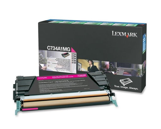 EAN 0734646047579 - Lexmark C734A1MG cartucho de tóner 1 pieza(s) Original Magenta imagen 1