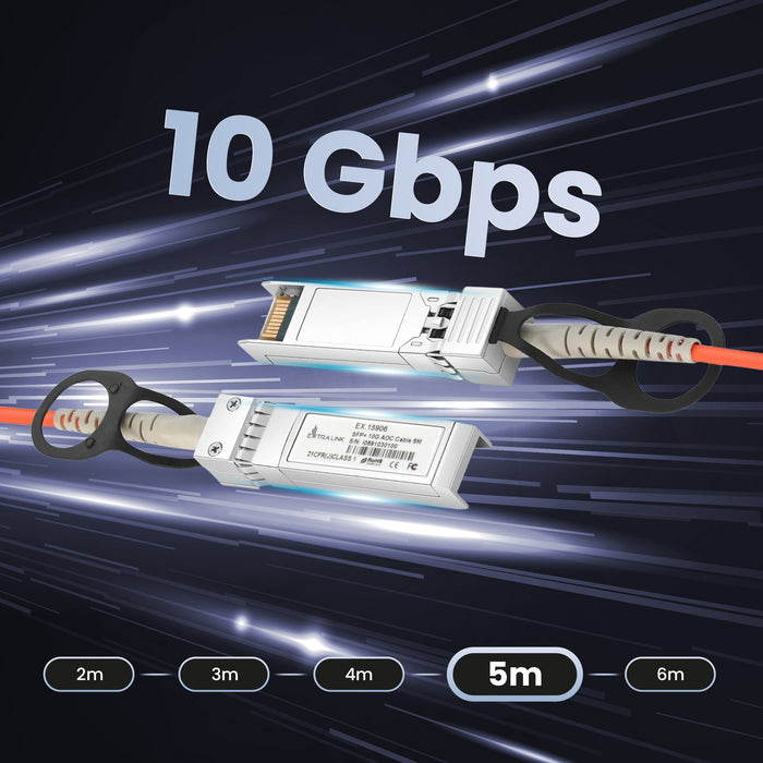 EAN 5903148915906 - Extralink EX.15906 Cable de fibra óptica e InfiniBand SFP+ Naranja imagen 10