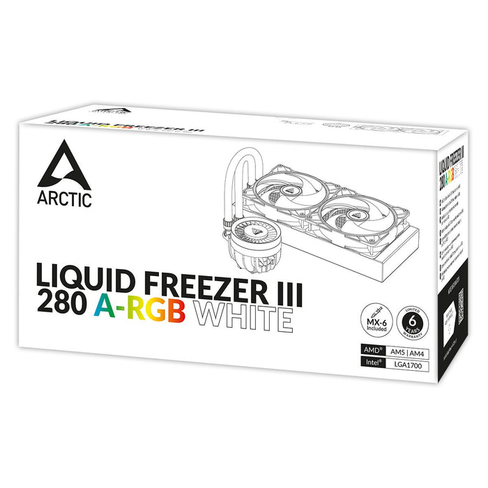 EAN 4895213704557 - ARCTIC Liquid Freezer III 280 A-RGB Procesador Sistema de refrigeración líquida todo en uno 14 cm Blanco  imagen 16