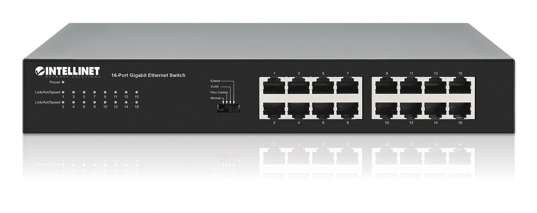 EAN 766623561815 - Intellinet 561815 switch Gigabit Ethernet (10/100/1000) Negro imagen 5