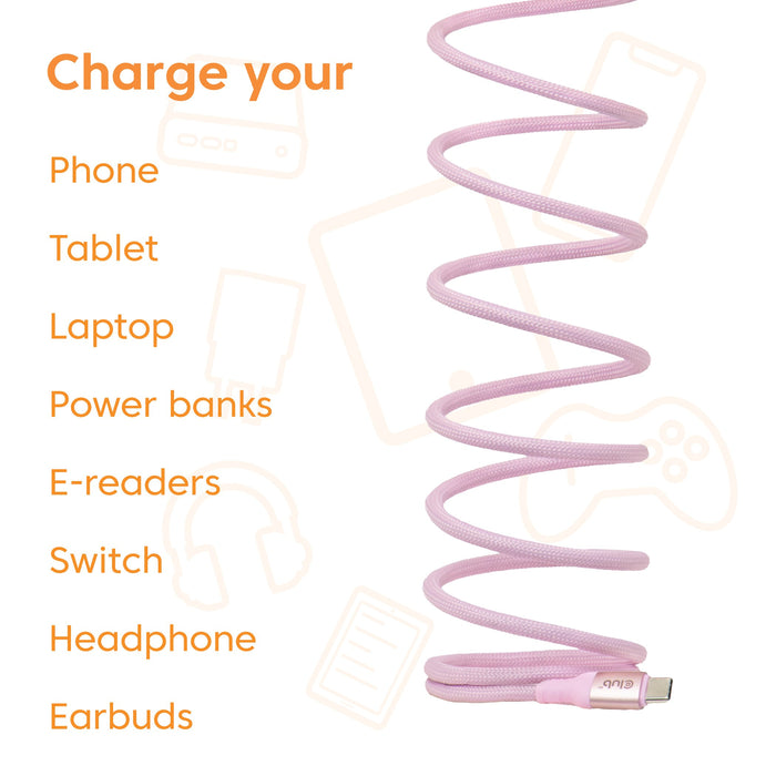 EAN 8719214473600 - CLUB3D CAC-3031 cable USB USB 2.0 2 m USB C Rosa imagen 2