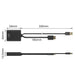 EAN 8716065574234 - ACT AC7536 adaptador de cable de vídeo 0,24 m HDMI + USB DisplayPort Negro imagen 2