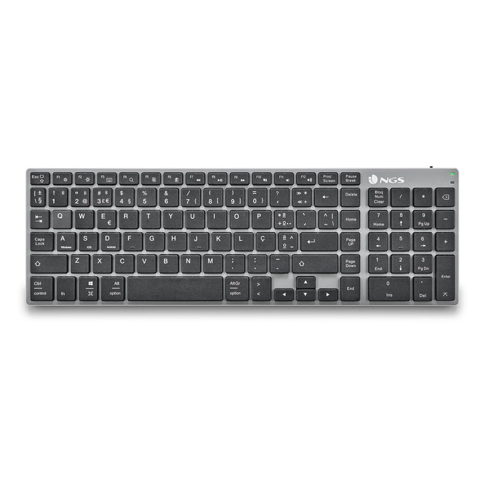 EAN 8435430619447 - NGS FORTUNE-BT, QWERTY, PT teclado Universal Bluetooth Portugués Negro, Plata imagen 1