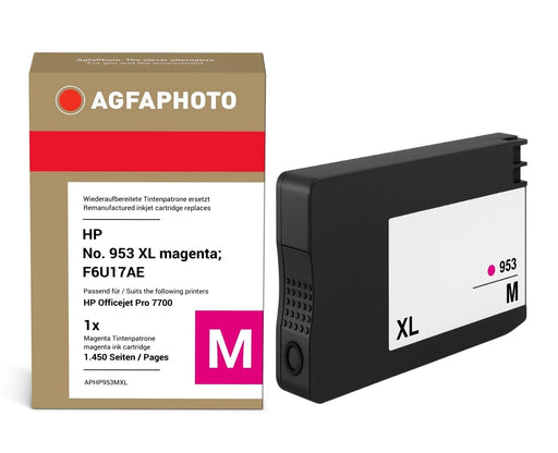 EAN 4250164853813 - AgfaPhoto APHP953MXL cartucho de tinta 1 pieza(s) Compatible Alto rendimiento (XL) Magenta imagen 1