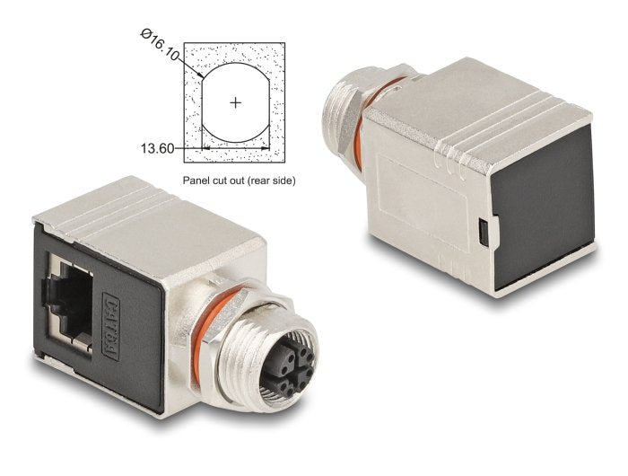 EAN 4043619600885 - DeLOCK 60088 cambiador de género para cable Negro, Metálico imagen 2