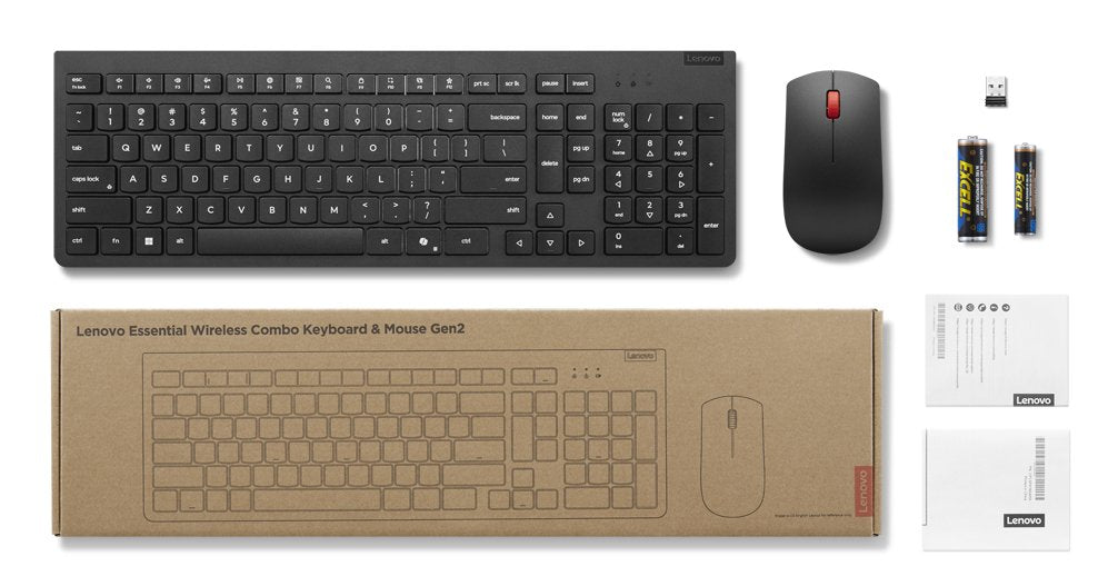 EAN 0195892117025 - Lenovo 4X31R64491 teclado Ratón incluido Oficina RF inalámbrico Negro imagen 6