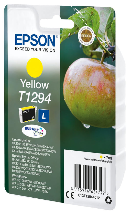 EAN 8715946624754 - Epson Apple T1294 cartucho de tinta 1 pieza(s) Original Amarillo imagen 1