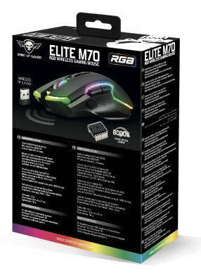 EAN 3700104445963 - Spirit of Gamer ELITE M70 ratón Juego mano derecha RF Wireless + Bluetooth Óptico 4800 DPI imagen 8