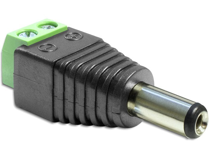 EAN 4043619653966 - DeLOCK 65396 cambiador de género para cable DC 2.1 x 5.5 mm 2p Negro, Verde imagen 1