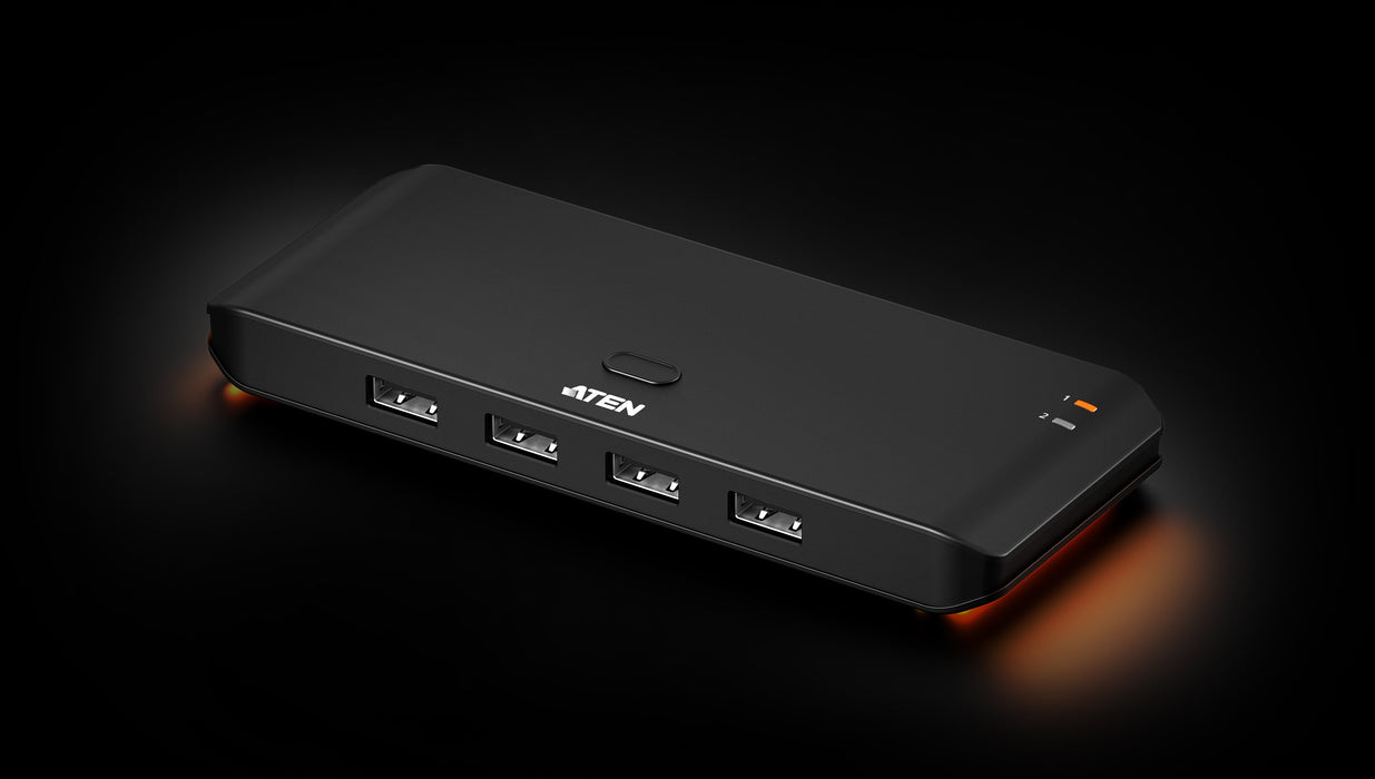 EAN 4711581521483 - ATEN US4224-AT hub de interfaz USB 2.0 Type-A 480 Mbit/s Negro imagen 1