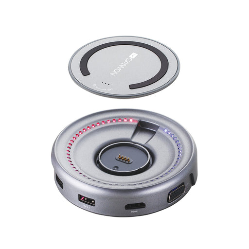 EAN 5291485005801 - Canyon CNS-TDS07DG base para portátil y replicador de puertos USB 3.2 Gen 1 (3.1 Gen 1) Type-C Gris imagen 2
