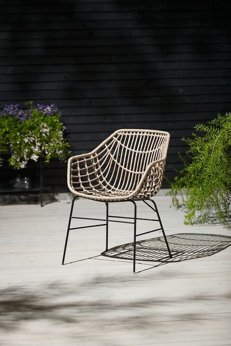 EAN 5712110030987 - Jysk Krzesło ILDERHUSE naturalny ( 2 sztuki) silla de jardín Salón Asiento duro Respaldo duro Polirratán  imagen 8