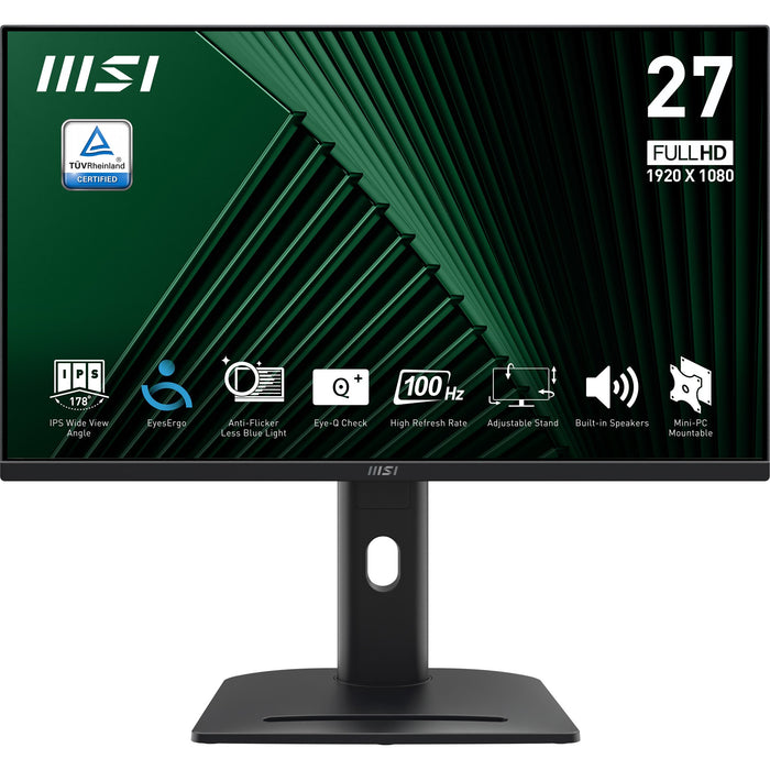 EAN 4711377220651 - MSI Pro MP275PGDE pantalla para PC 68,6 cm (27") 1920 x 1080 Pixeles Full HD LCD Negro imagen 1