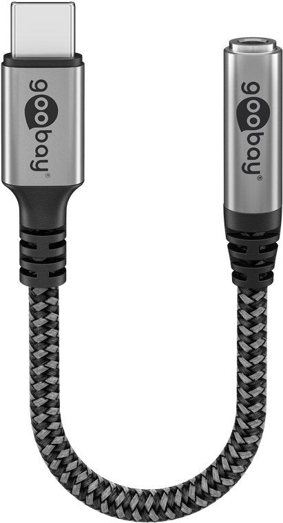 EAN 4040849740565 - Goobay 74056 cable de audio 0,15 m 3,5mm USB Tipo C Negro, Gris imagen 2