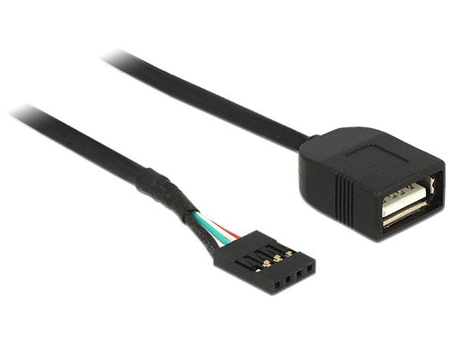 EAN 4043619838257 - DeLOCK 83825 cable USB USB 2.0 0,4 m USB A Negro imagen 1