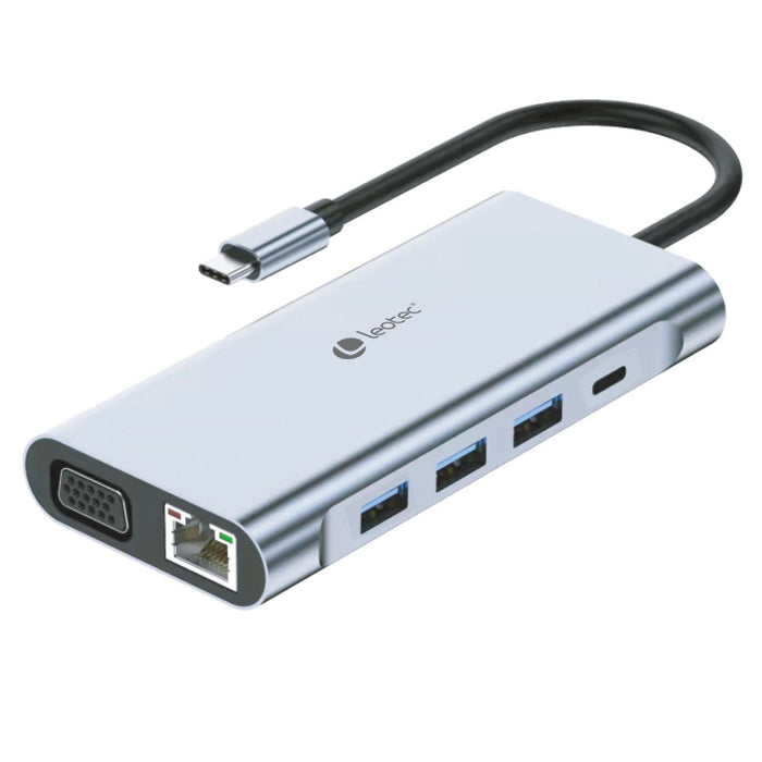 EAN 8436588882622 - Leotec LEDS01 base para portátil y replicador de puertos Acoplamiento Gris imagen 1