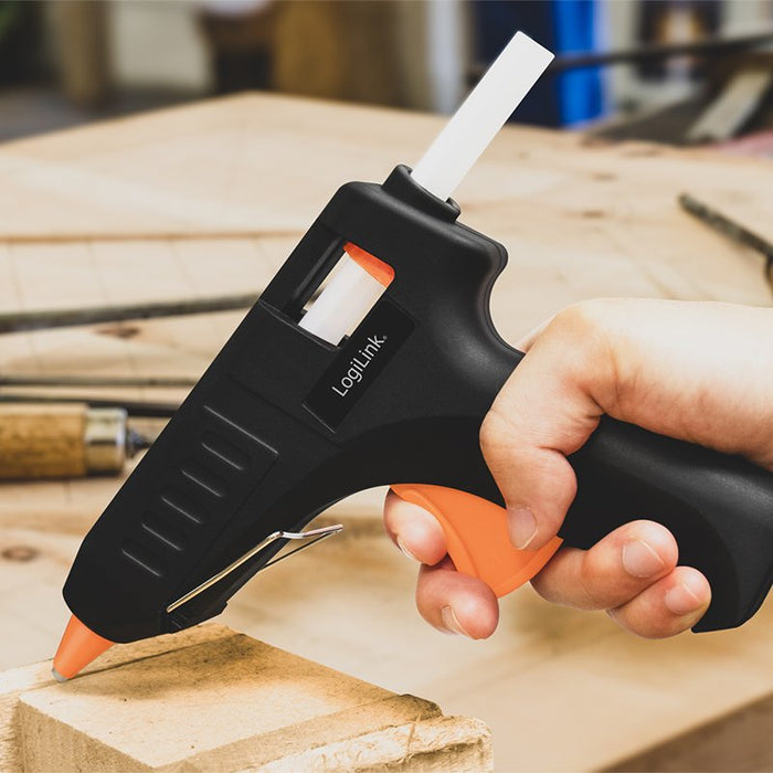 EAN 4052792060881 - LogiLink WZ0051 pistola y lápiz de silicona caliente Pistola de cola termofusible Negro, Naranja 20 W imagen 5