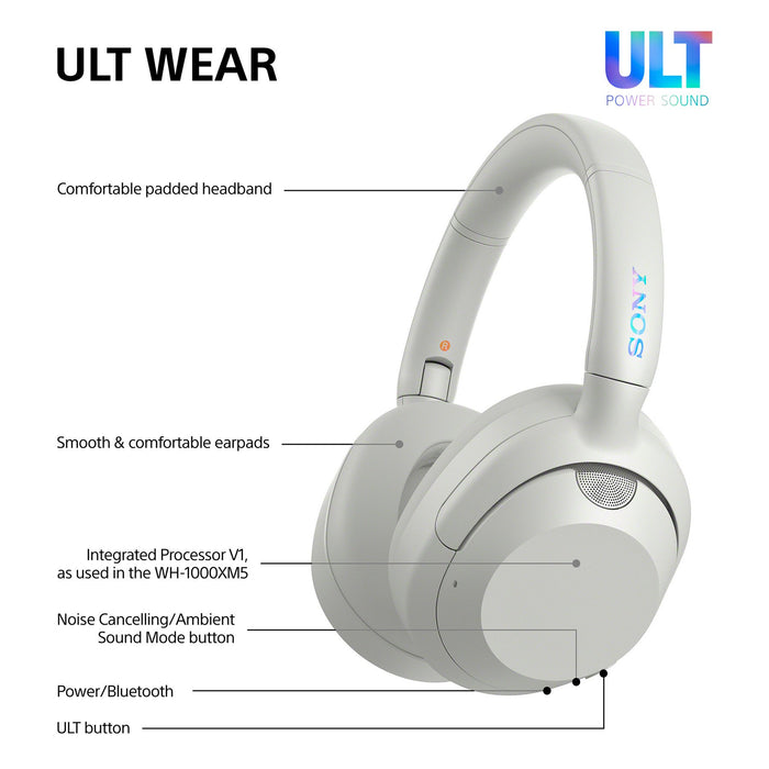 EAN 4548736158337 - Sony WHULT900NW Auriculares Inalámbrico y alámbrico Diadema Llamadas/Música Bluetooth Blanco imagen 9