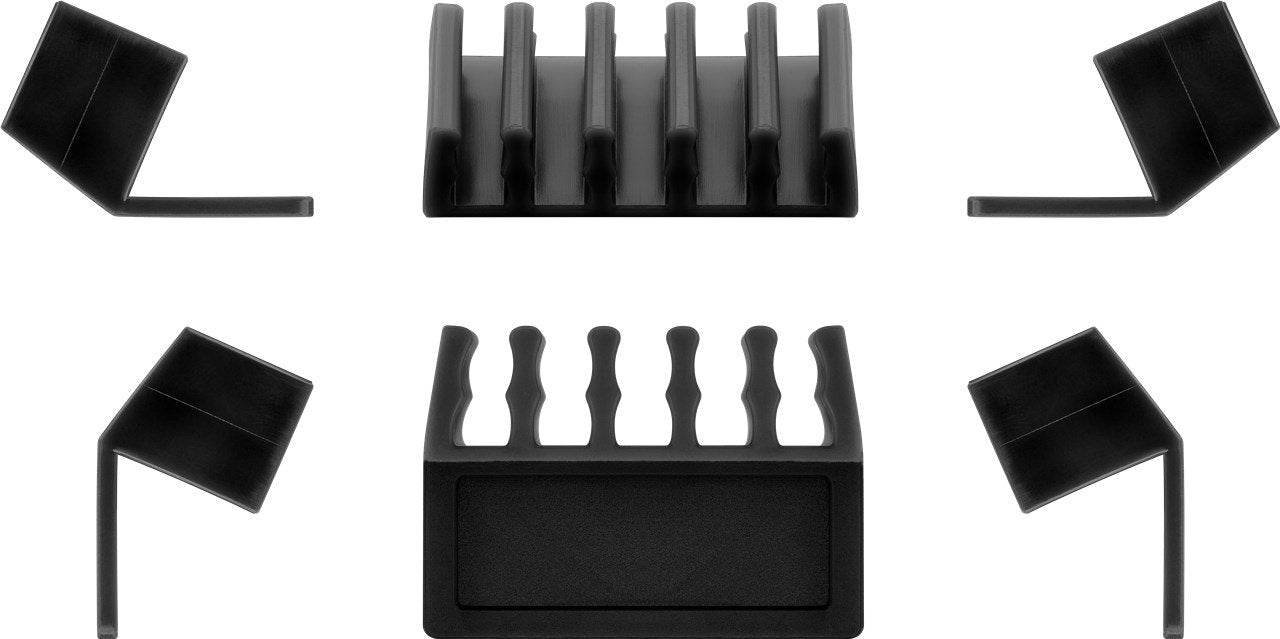 EAN 4040849704338 - Goobay 70433 organizador de cables Escritorio Soporte para cables Negro 2 pieza(s) imagen 3